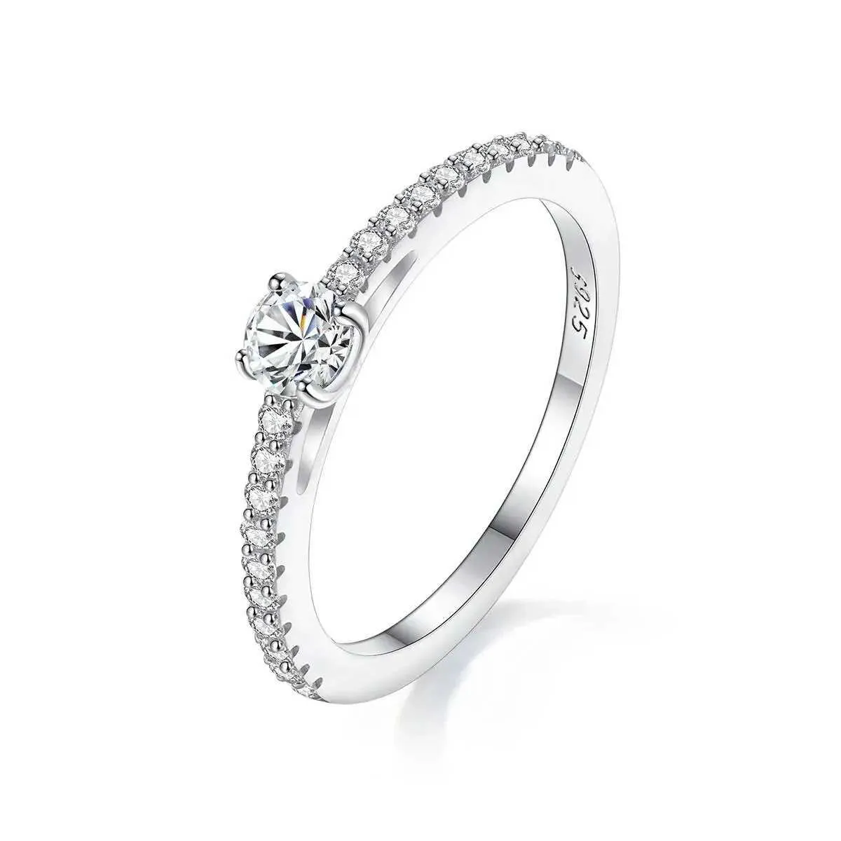 XJ250327 Sterling Silver Womens Ring Small 0.3CT... From 