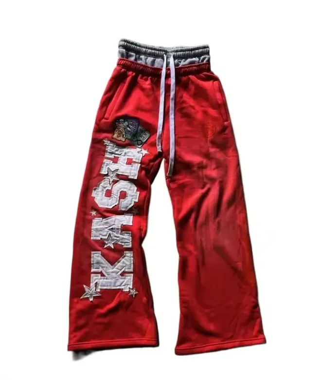 Pantaloni Tuta Uomo FEOYA Y2K - Baggy Con Strisce Laterali, Joggers A Gamba Larga, Vita Regolabile, Streetwear Harajuku