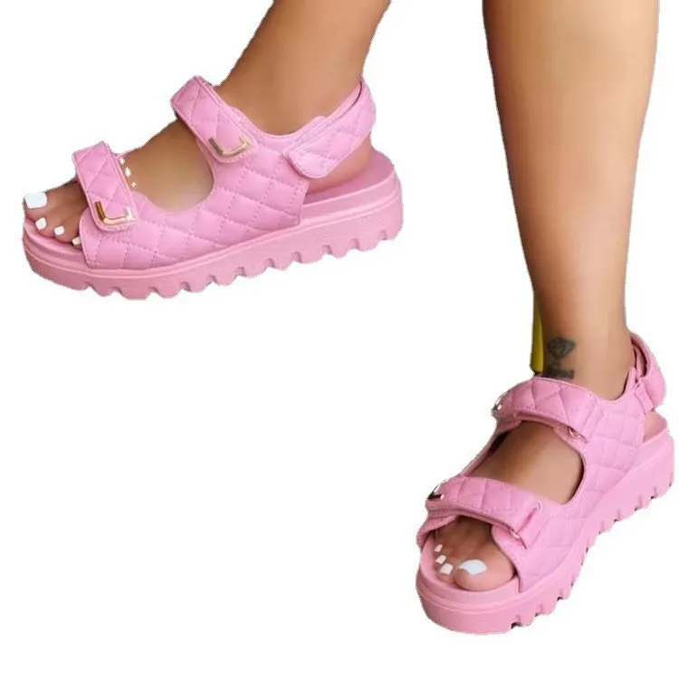 Women Casual Flat Sandals Comfortable Breathable Nonslip Shoes_voghion.com