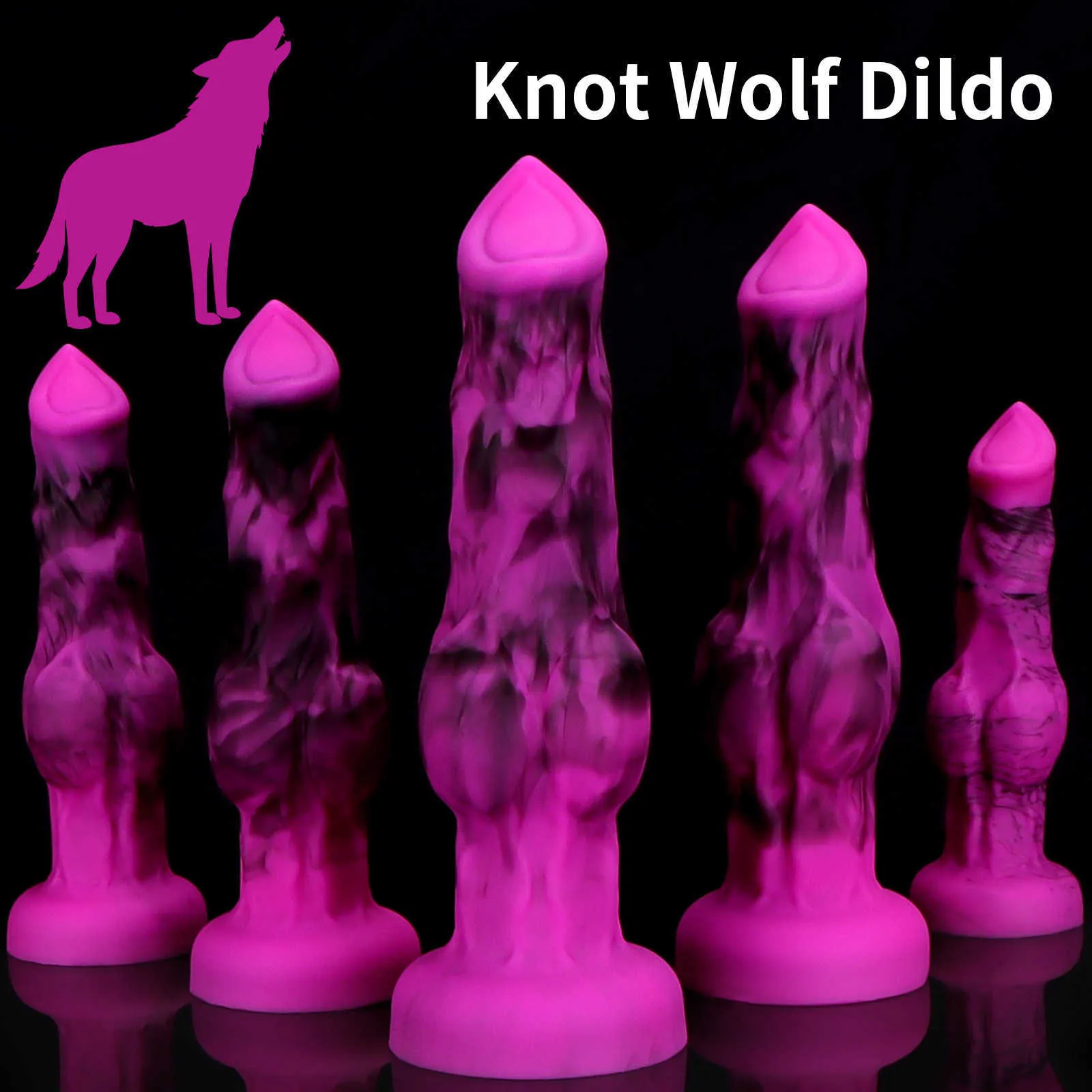 New Texture Wolf Dick Animal Dildo Soft And Thick... From 7,66 €