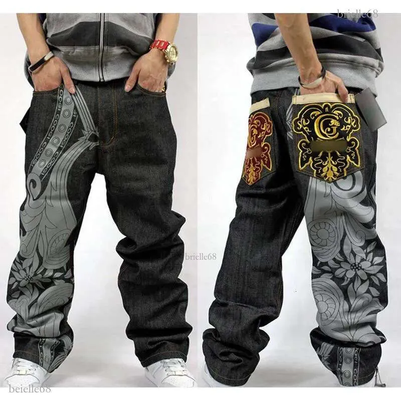 Baggy Denim Jeans Men's Loose Fit, Hip Hop Style | DHgate