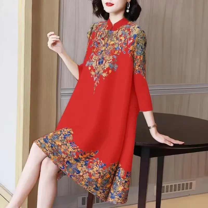 Elegant Retro Midi Dress Classic Style, Comfortable... From Zrd7590388,  $101.91 In Bulk | DHgate.Com