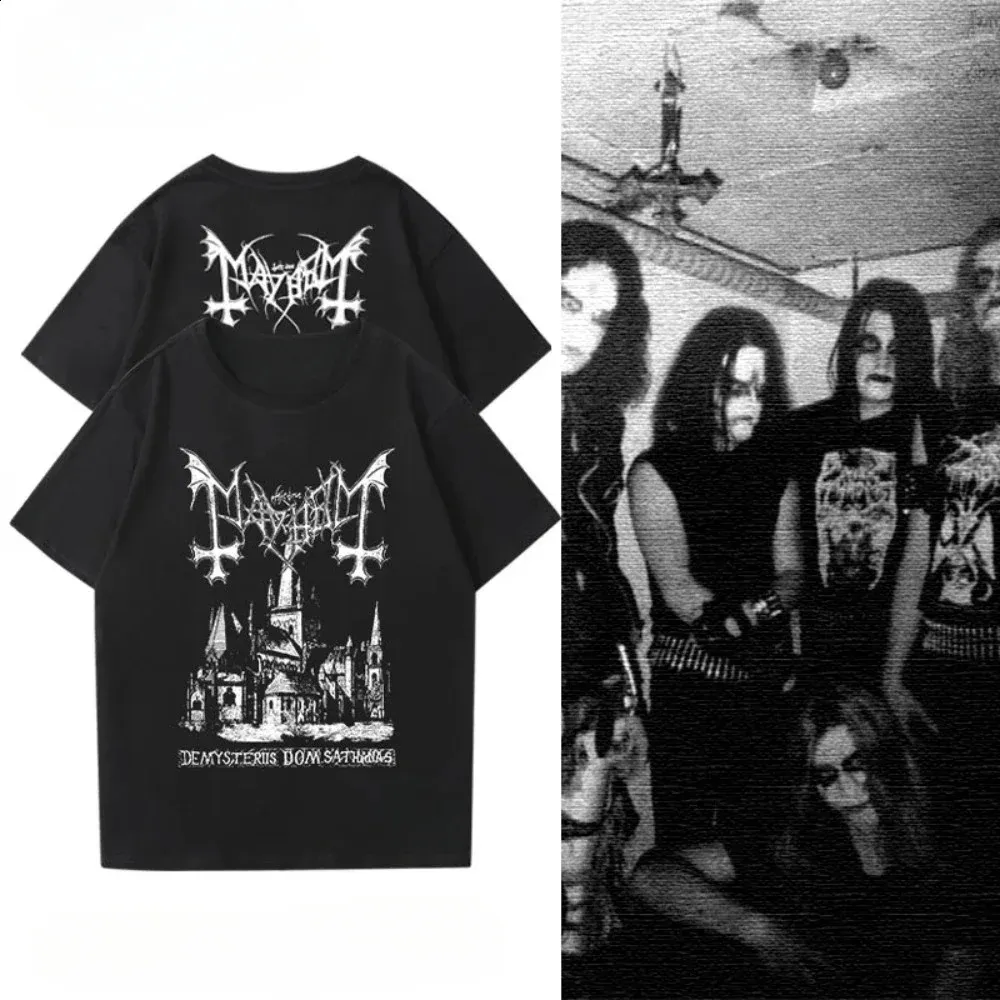 Wholesale M Mayhem Hem Band Perimeter Short Sleeve Homage T