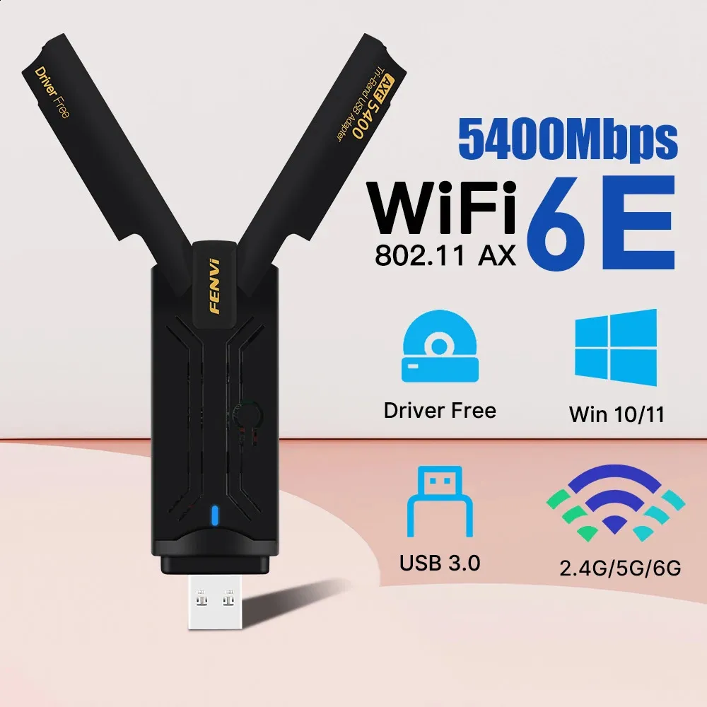 Dwnet 5400Mbps WiFi 6E USB3.0 WiFi Adapter Dual... From Jiao10, $15.02 ...