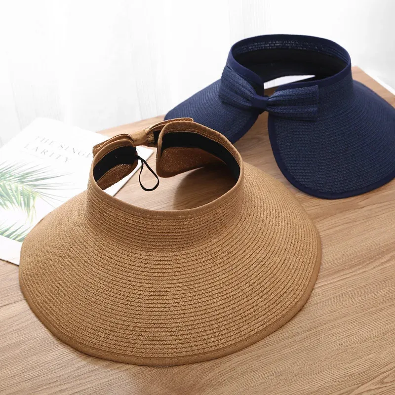 Best Women's Women's Foldable Wide Brim Straw Visor Hat – UV Protection, Open Crown, Travel Sun Hat How To Fold Furtalk Best Women's Women's Foldable Wide Brim Straw Visor Hat – UV Protection, Open Crown, Travel Sun Hat How To Fold Furtalk