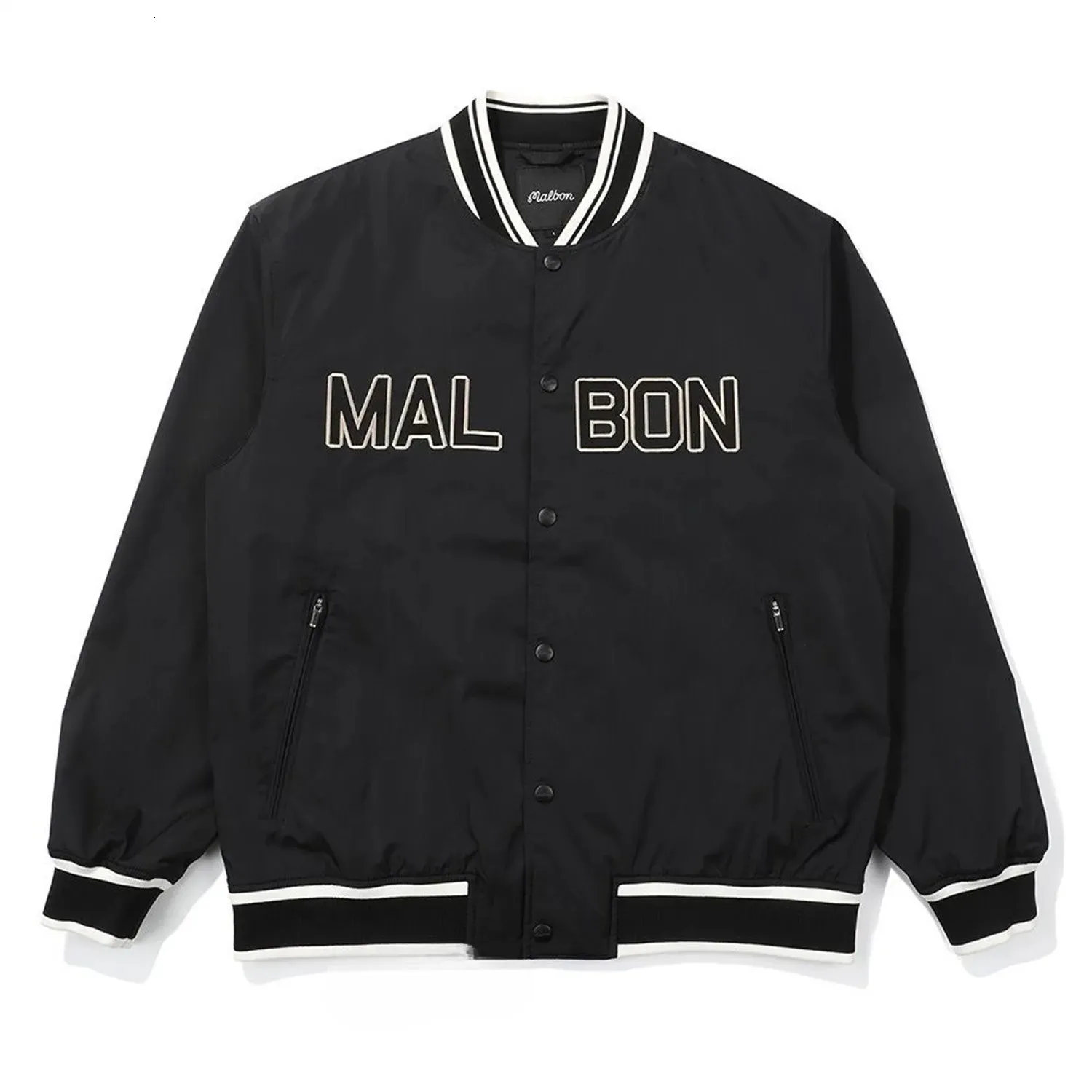 Malbon Golf Embroidered Green Pullover Jacket With From