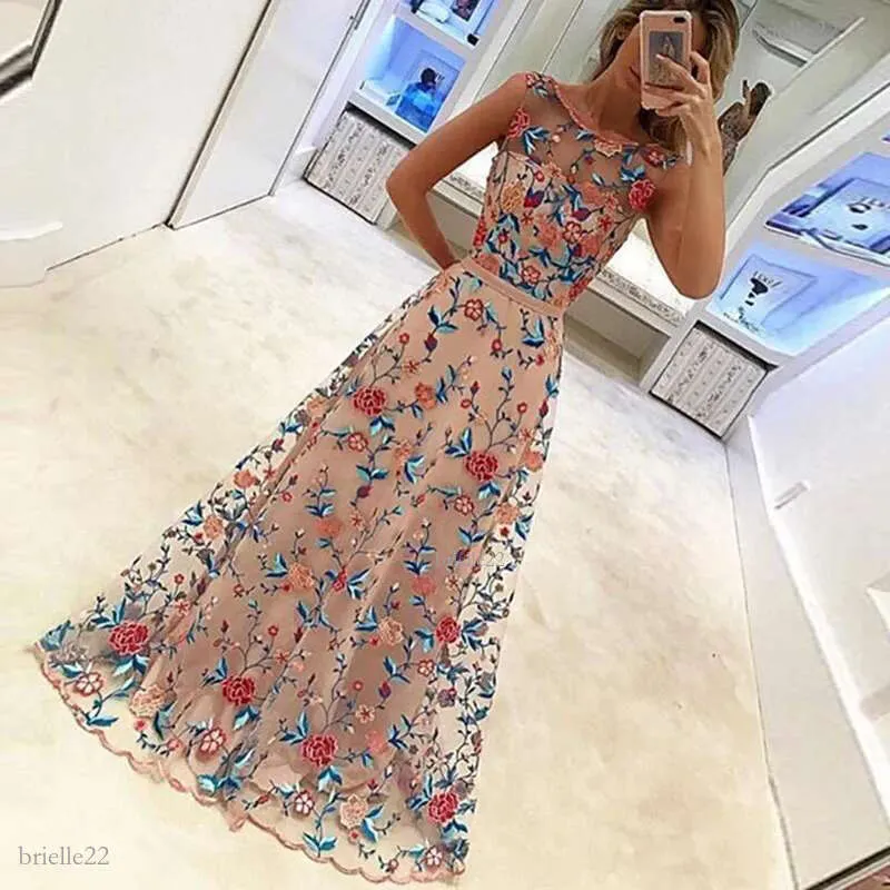 2018 Party Embroidery Dresses Ruway Floral Bohemian Flower