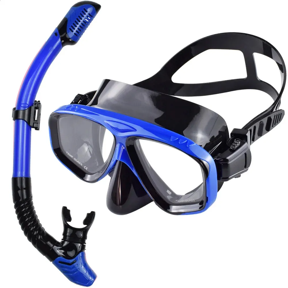 Dry Snorkel Set Diving Mask Professional Scuba Swimming Goggles Anti ...