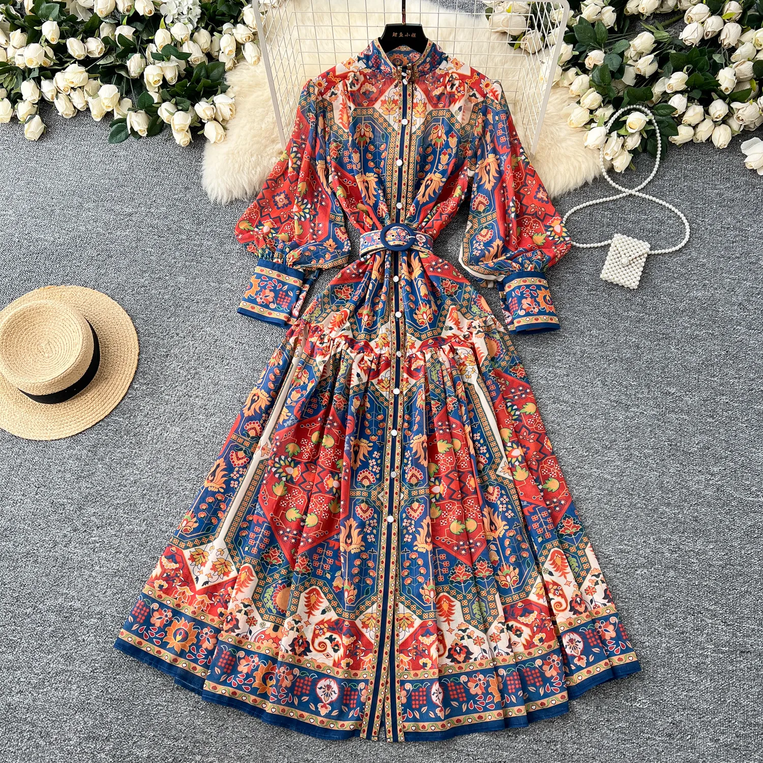 blue dress for baby girl Boho White Floral Lace Dress Emma