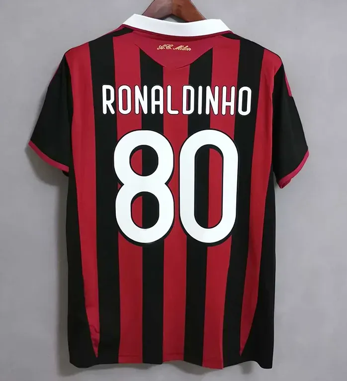 2006 2007 AC Retro Soccer Jerseys Kit 02 03 04 05 06 07 09 10 11