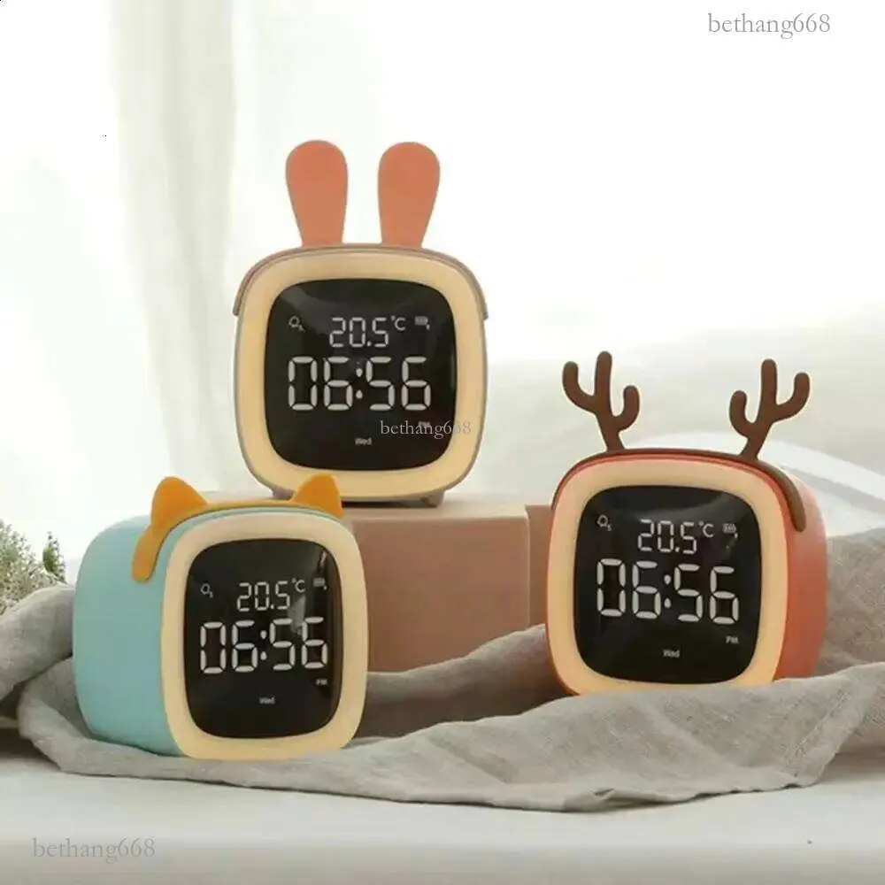 NIHUIFDPY Sveglia digitale con apertura automatica, orologio da scrivania digitale, a batteria, stile vintage, da tavolo, da parete, per casa, camera e ufficio