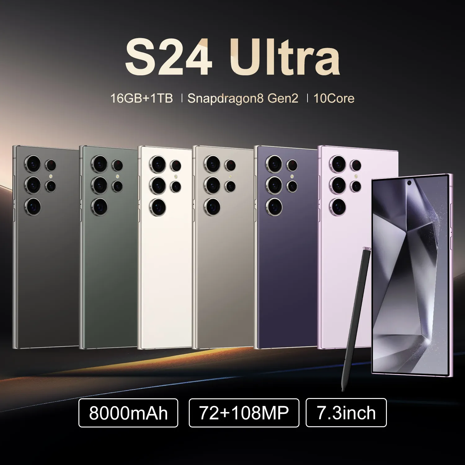 Budget-Friendly 7.3-inch Android Smartphone - S24 Ultra+ Equivalent ...