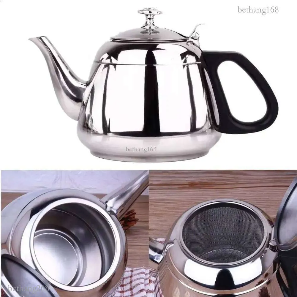 Théière en Acier Inoxydable 1,2l, Théière pour Cuisinière, Acier Inoxydable 304 pour Cuisine Maison Théière en Acier Inoxydable 1,2l, Théière pour Cuisinière, Acier Inoxydable 304 pour Cuisine Maison