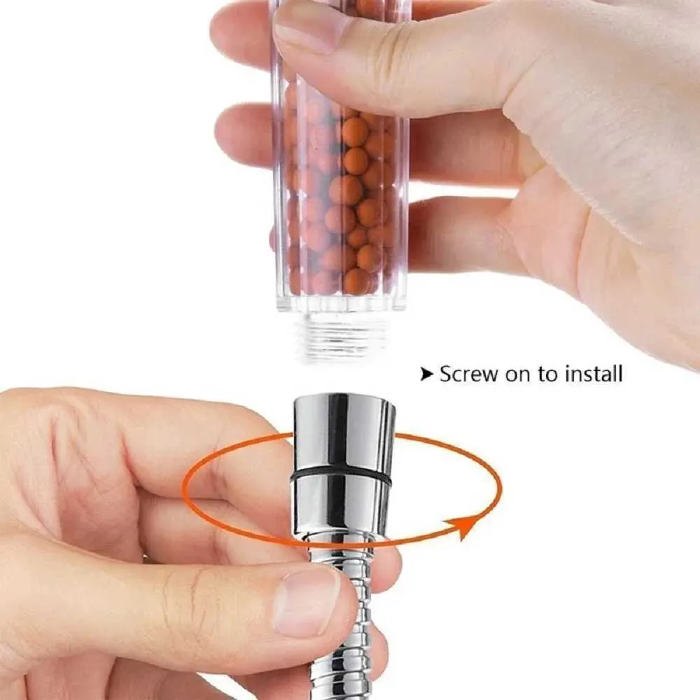 Cabezal de ducha de mano de tecnología alemana - Filtro de lluvia EcoSmart de alta presión LED de 7 colores_voghion.com