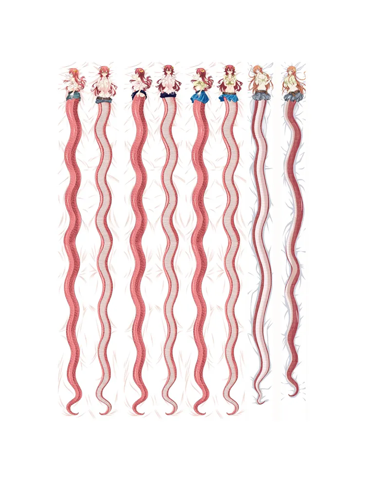 Full Size Hot Anime Japanese Pillow Case Miia Dakimakura Snake