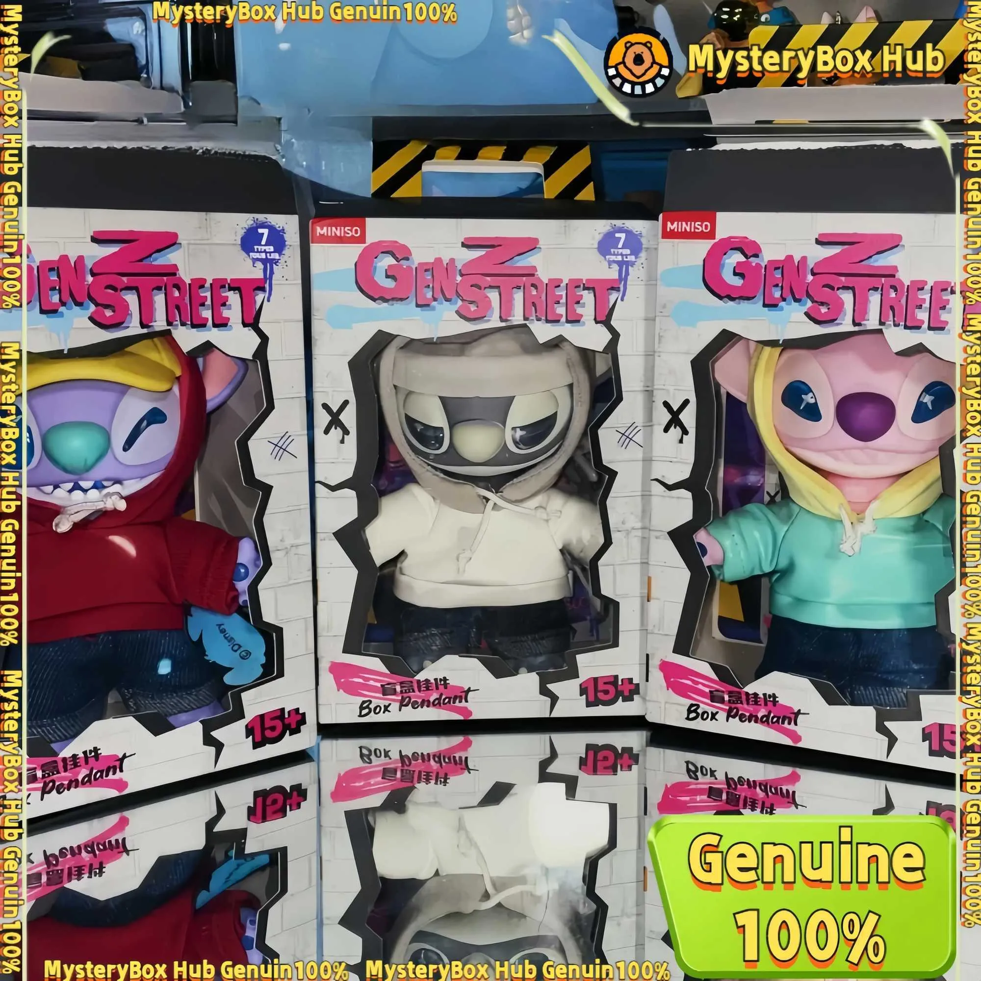 Disney Nuovo Autentico Miniso Disney Stitch Gen Z Street Vinile