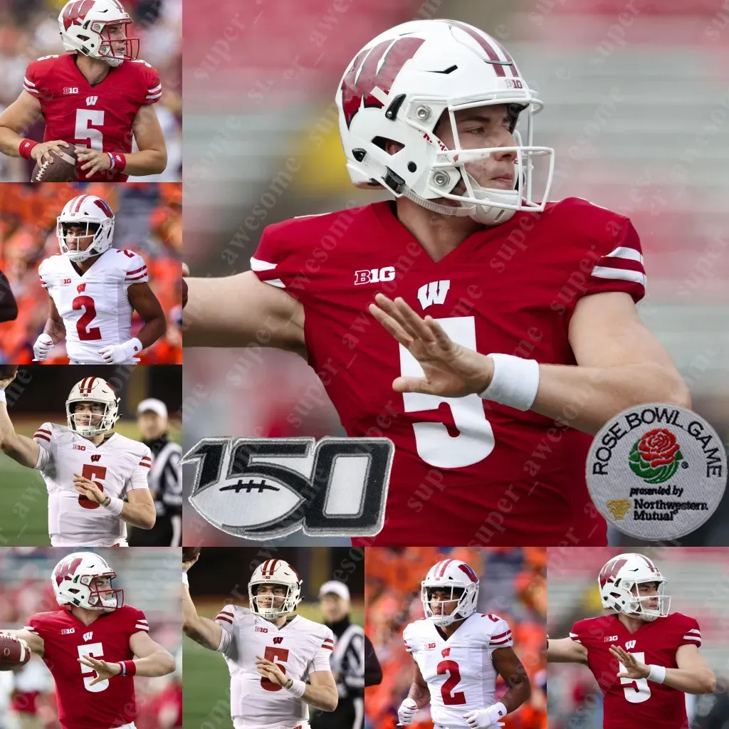 Wisconsin Badgers Football Jerseys Tanner Mordecai, C.J. Williams ...