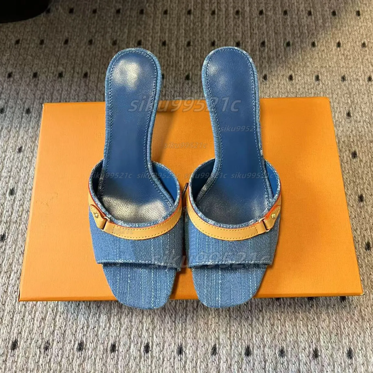 Heels designer shoes revival Women blue black brown Nude Leather High heels shoes woman designer Woman Kitten Heel Female Designer 01