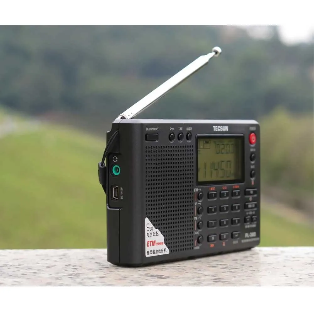 Tecsun Pl-330 TECSUN PL-380 DSP World Band Radio - FM/SW/MW/LW Receiver With ETM Tuning & LCD Display Portable Radios
