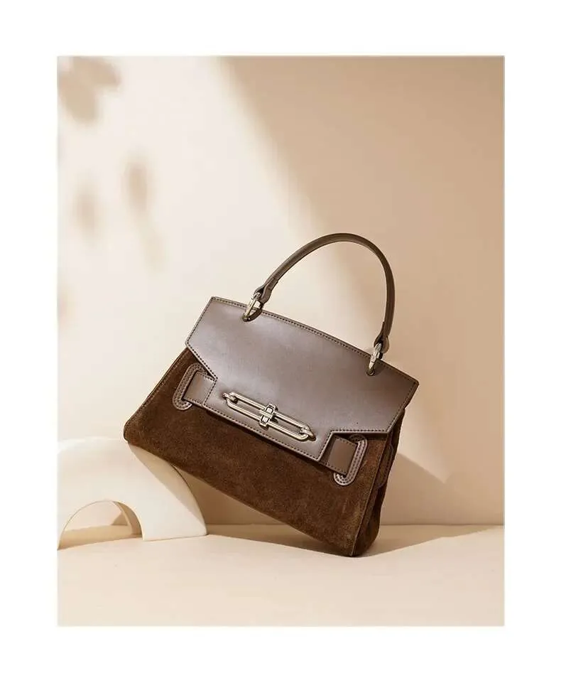 Dames handtas van echt leer moderne schoudertas chic_voghion.com