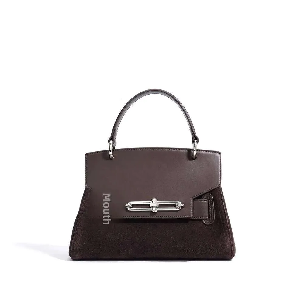 Modieuze, eenvoudige dames schoudertas, niche dameshandtas van echt leer, nieuw model crossbodytas voor motoruitrusting_voghion.com
