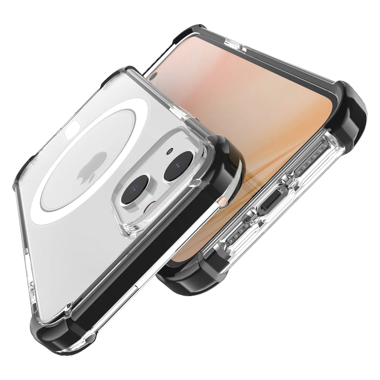2 In 1 Frame Transparent Acrylic Phone Case For Iphone 13 12 11 Pro Max Xr X Xs Max 14plus Soft Silicone Shockproof Cover Case Buy Cheaply On - View #2