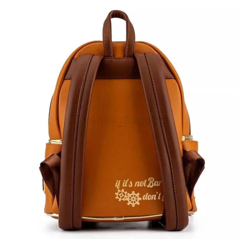 cogsworth loungefly mini backpack x Disney Beauty and the Beast Cosplay Backpac  GeekCore and printed details Loungefly x Disney Beauty and