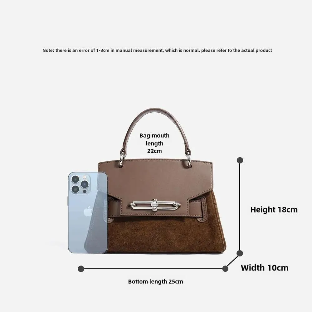 Modieuze, eenvoudige dames schoudertas, niche dameshandtas van echt leer, nieuw model crossbodytas voor motoruitrusting_voghion.com