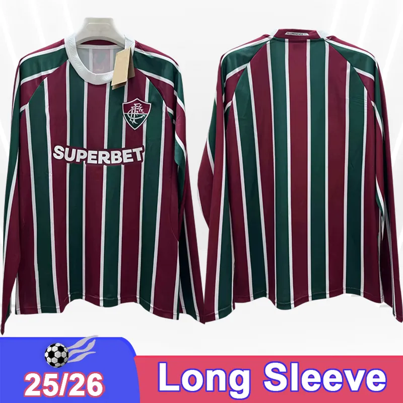 25 26 Fluminense Camisetas De Fútbol De Manga Larga Para Hombre T