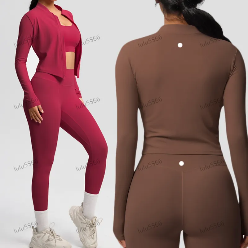 スーパーセール Designer Yoga Yoga Set Outfit For Women Three Piece Jacket Clothing