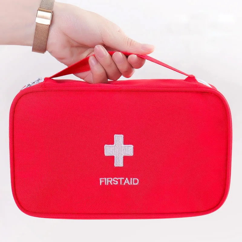 Borsa per kit di pronto soccorso da veicolo in Cordura - Rosso - Helik