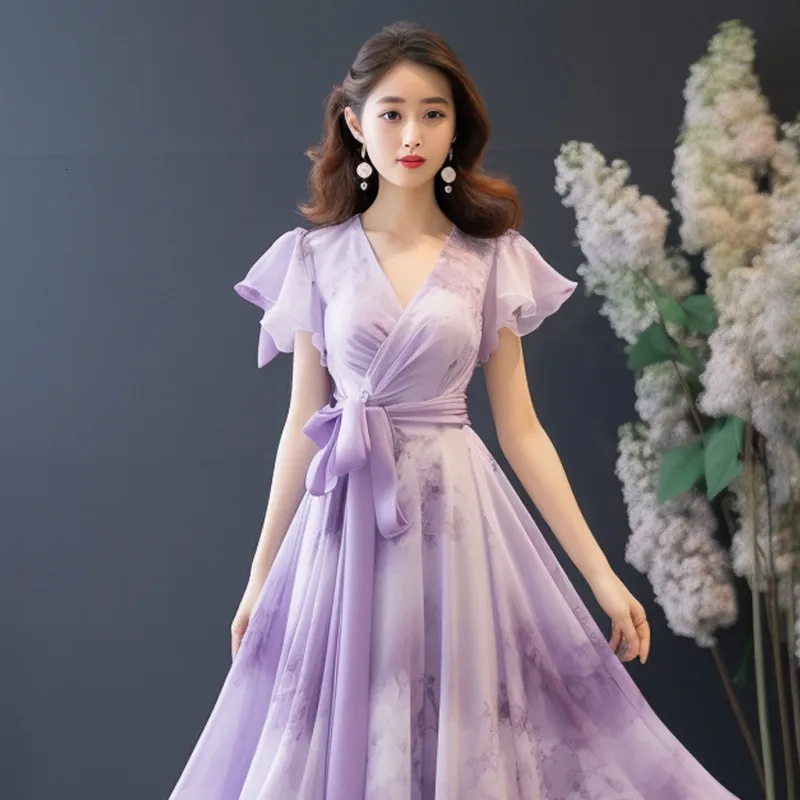 strapless open back dress Floral Outro Linen Mini Dress