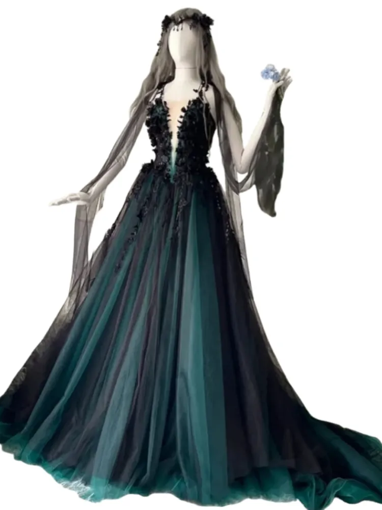 blue dress for baby girl Black Wedding Dress Topper with Wedding Dress, 8 Weeks / 8