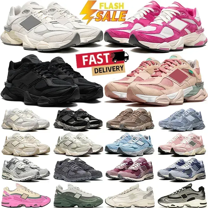 Designer Men Women Casual Shoes Triple Black Sneakers White Blue Suede Grey Olive Pink 9060s Brown Beige Sail Green Mens Trainers Outdoor Tennis 35-45