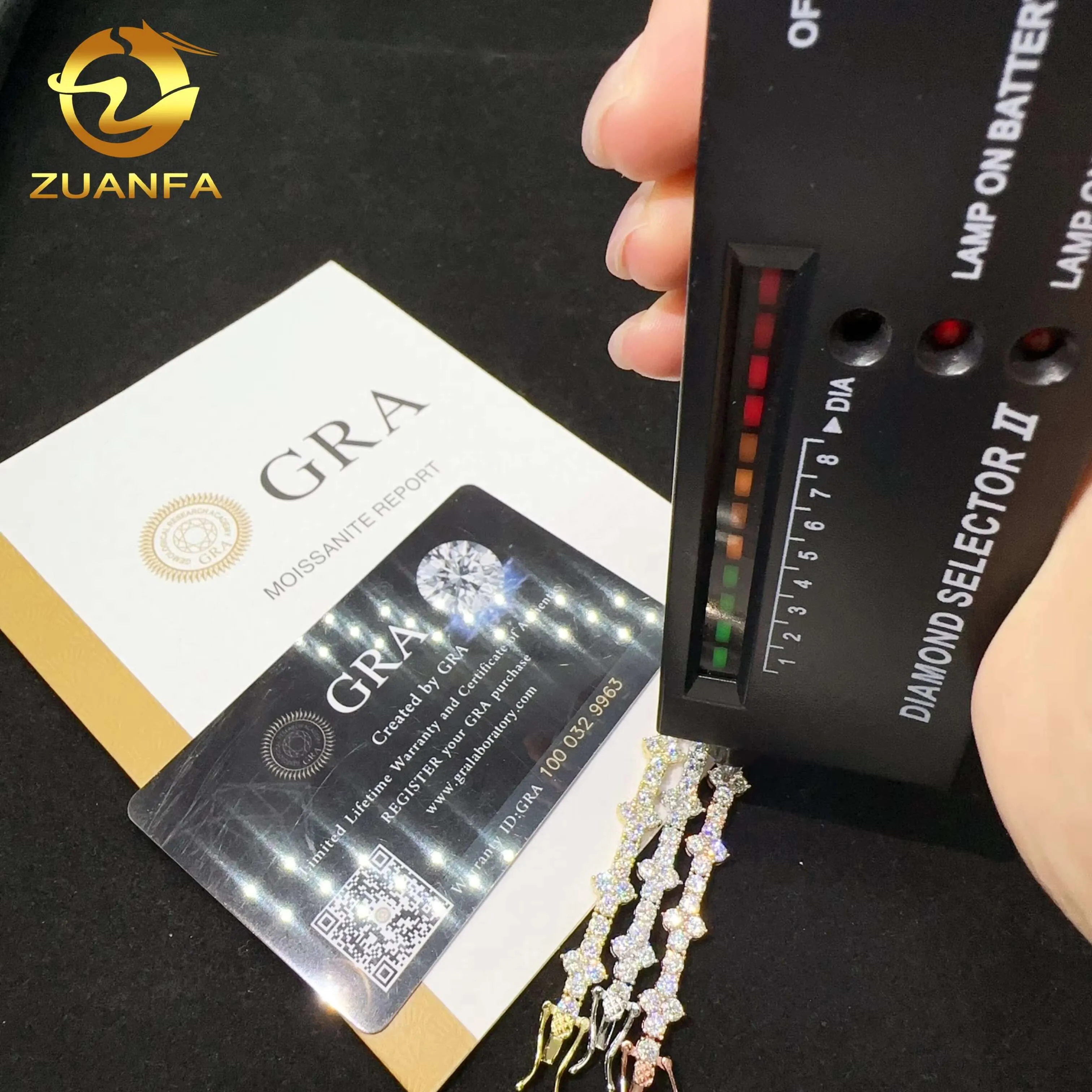 Hot Selling Sterling Silver 925 Lab Diamond Iced Out Vvs Moissanite Hip Hop Jewelry Tennis Chain Bracelet_voghion.com