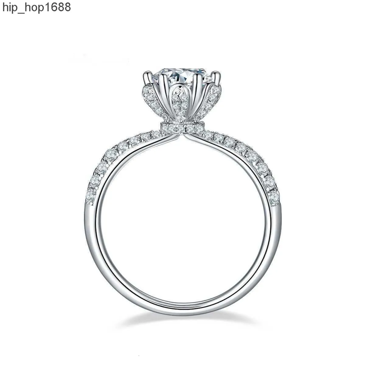 Luxury Engagement Wedding Rings D VVS 1 5 Carats Moissanite Diamond For Women 925 Ring_voghion.com