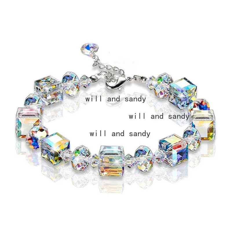 Set Di 2 Bracciali Cristallo Per La Mamma | Perline Naturali Reiki Protezione Con Ciondolo Mum
