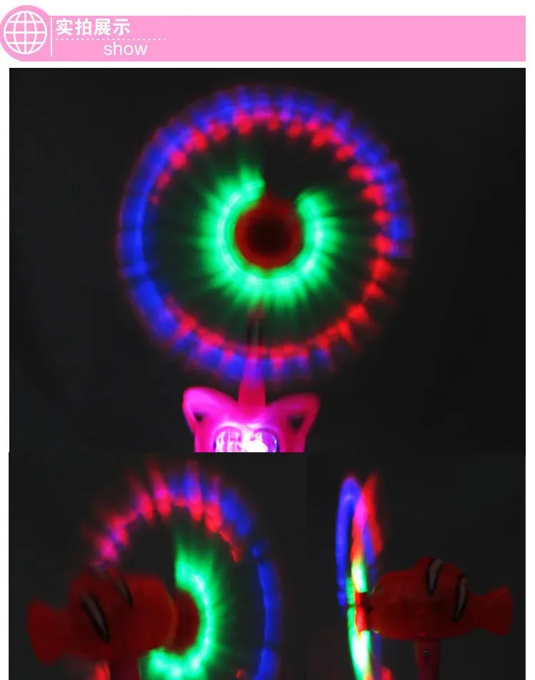 Kids LED Magic Wand with Music, Fairy, Singing Fish, and Windmill ...
