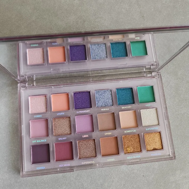 Palette D'ombres à Paupières Mat Et Pailletées Valleney - Teintes Blanc, Gris, Noir - Longue Tenue