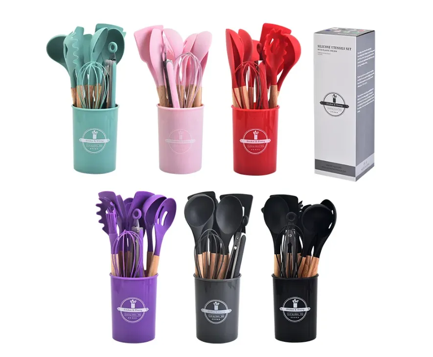 Silicone Kitchen Utensils Set   Non Stick... 
