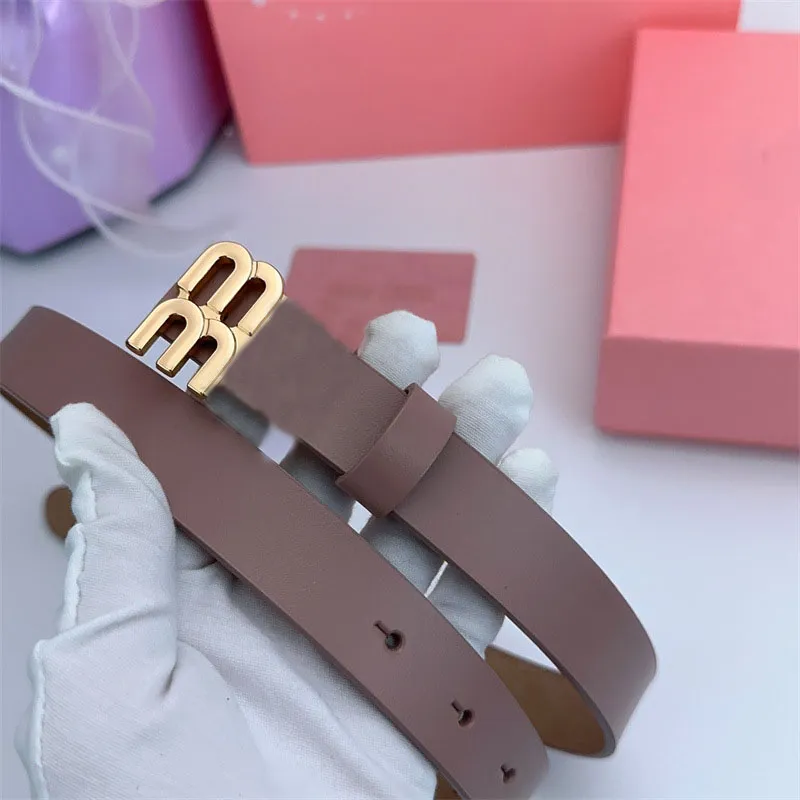 Pink Litchi Leather Belt | Stylish Womens Designer Belt  display picture 2