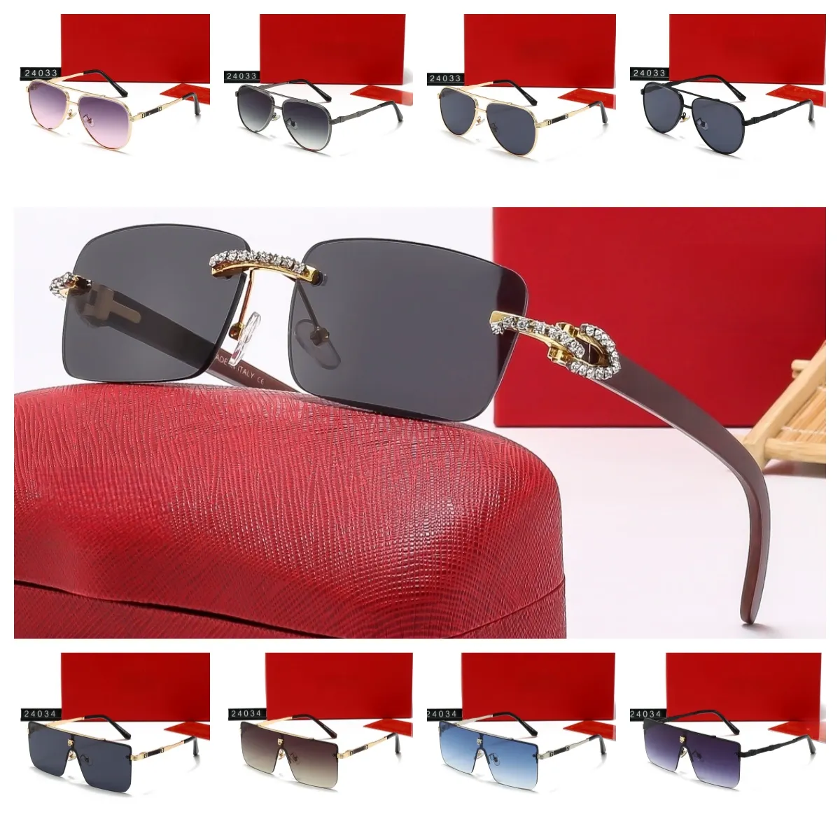 Lunettes De Soleil Femme Rectangulaires Vintage - Lot De 4 Couleurs (rose, Vert, Orange, Violet) - Style Rétro - 3