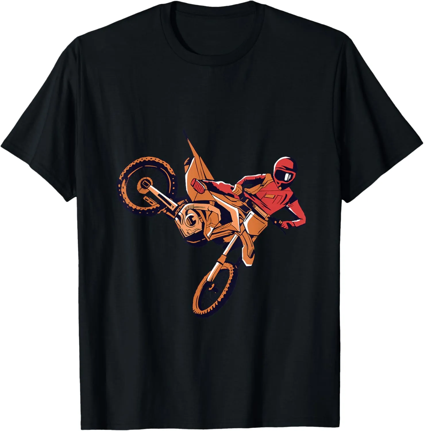 Dirt Bike Riding Shirt MX Motocross Supercross Short Sleeve Crew Neck ...