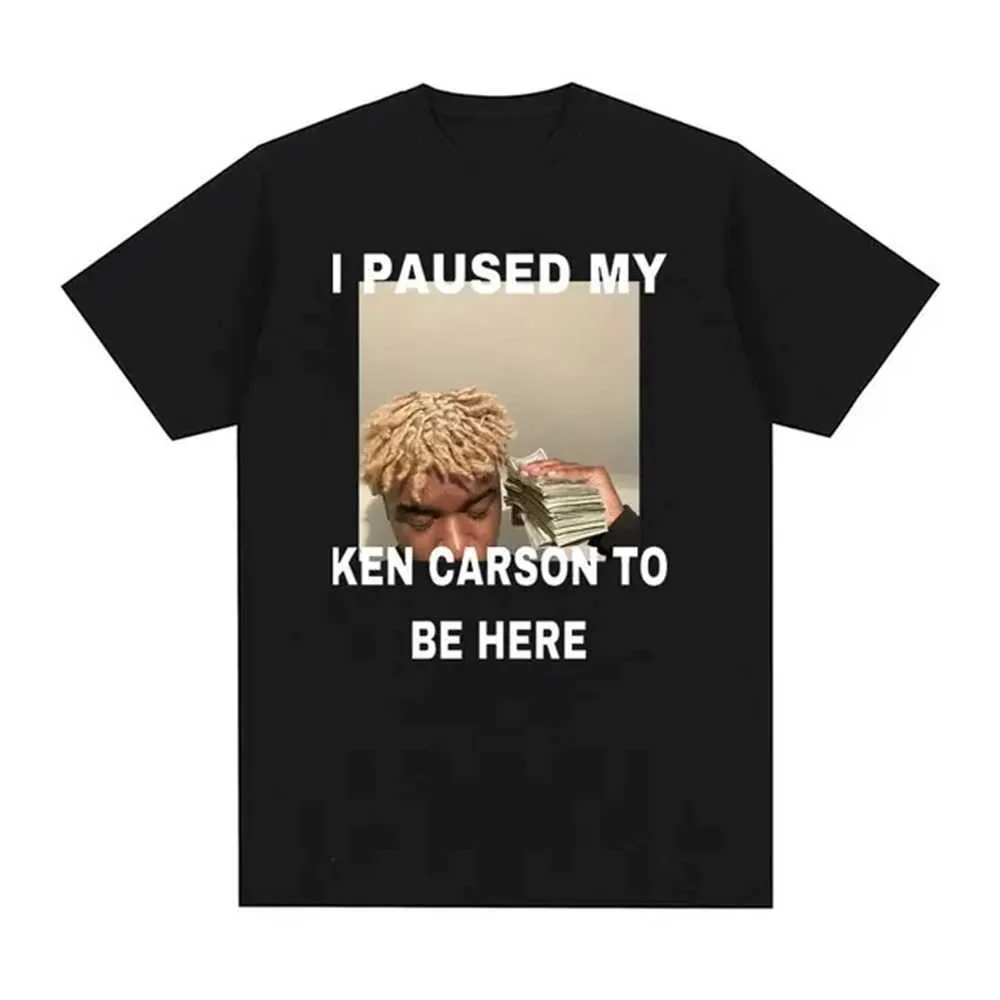 Rapper Ken Carson Opium Merch Tour Oversized V-Neck Knit T-Shirt
