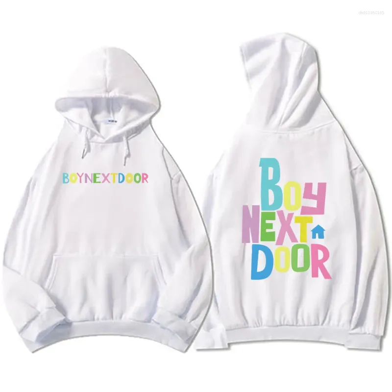 BOYNEXTDOOR Colorful Logo Hooded Pullover Sweatshirt From