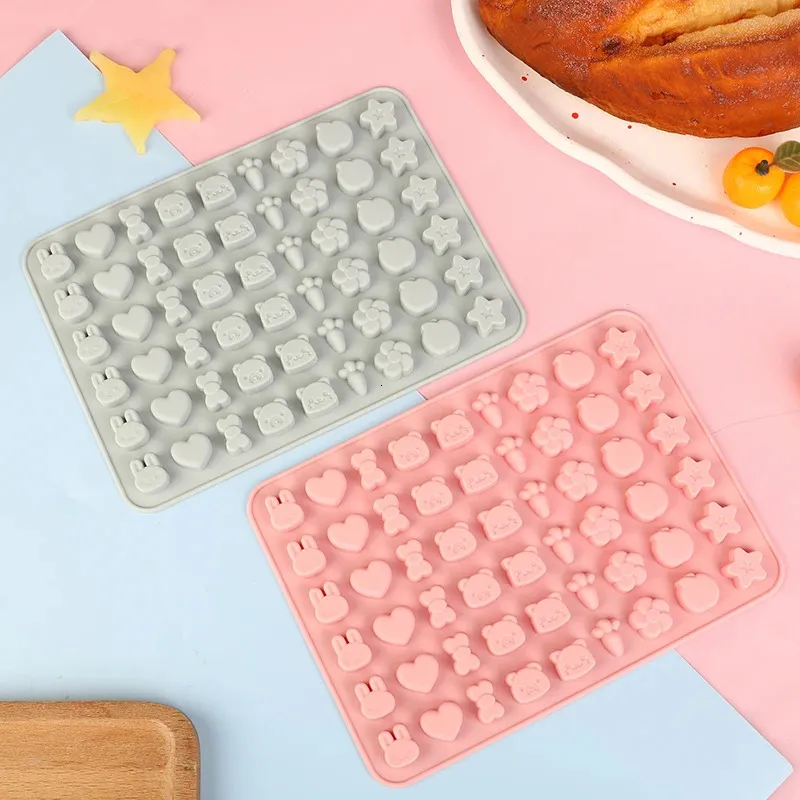 Runeay Stampo In Silicone Per Cioccolatini Natalizi – 2 Pezzi 3D – Per Dolci, Budino, Gelatina, Caramelle - 2