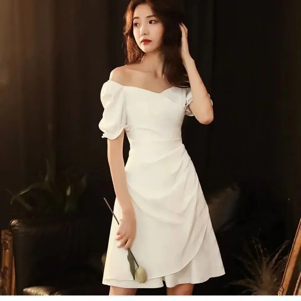 classy short white dress Best Short White Dresses: Style Statements and Fashion Trends of 2025