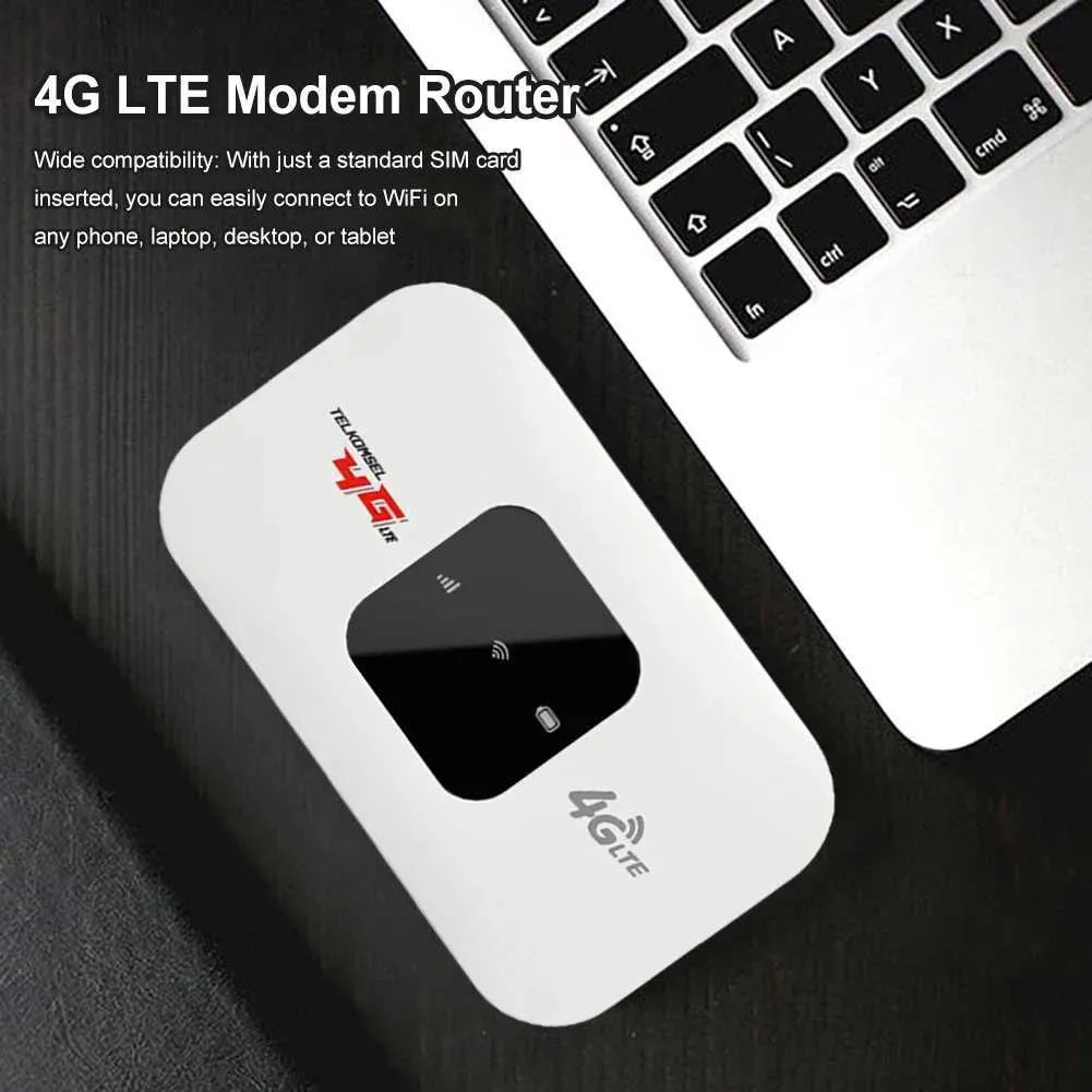 Portable 4G LTE WiFi Pocket Wifi Router With SIM Card Slot Chip 150Mbps ...
