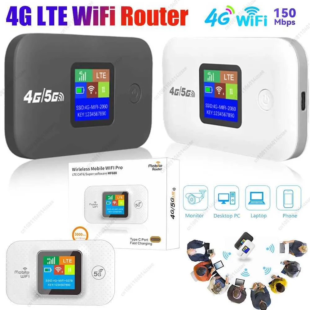 4G Mobile WIFI Router 150Mbps 4G LTE Wireless Router Mini Mobile ...