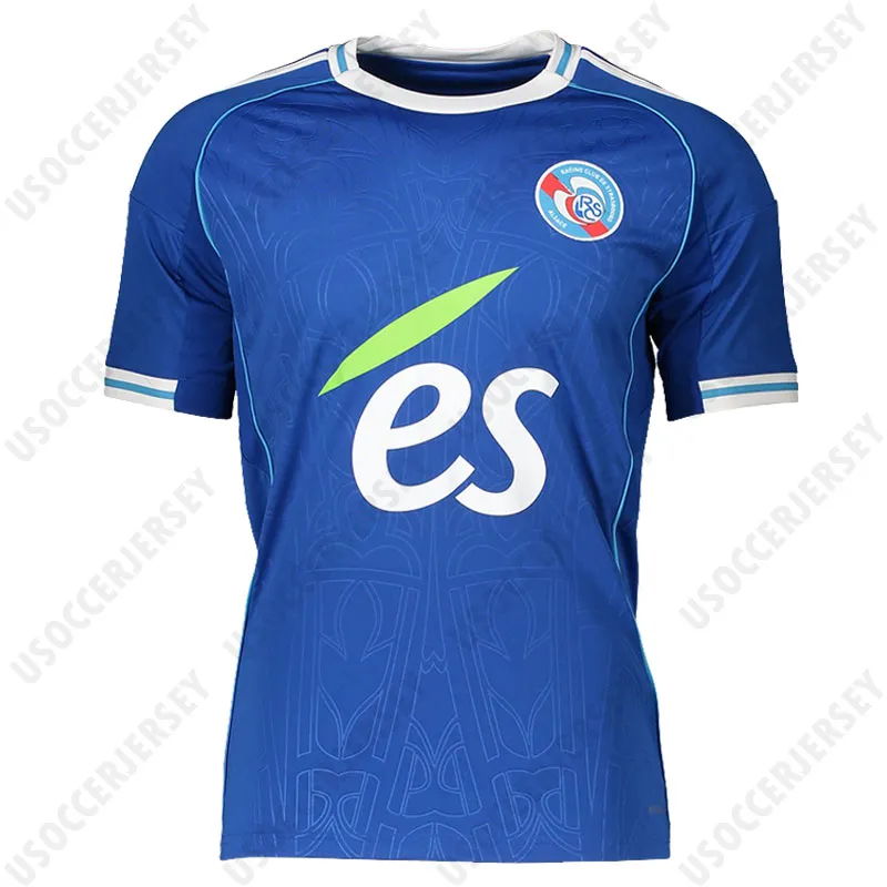 RC Strasbourg Alsace EMEGHA soccer jerseys 25 26 BAKWA FELIX PANICHELLI  maillot de foot 2025 2026 MOREIRA JR BARCO AMOUGOU shirt Men Kids Kit